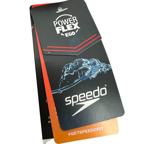 Speedo Mens PowerFLEX Eco Swim Brief Size 38 Black Durable Stretch Material - Picture 4 of 13